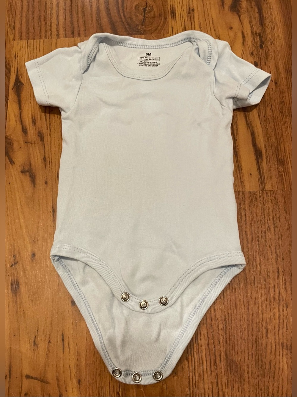 Classic Light Blue Baby One-Piece Bodysuit